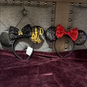 Disney Black and Red Sequin Minnie Mouse Ears